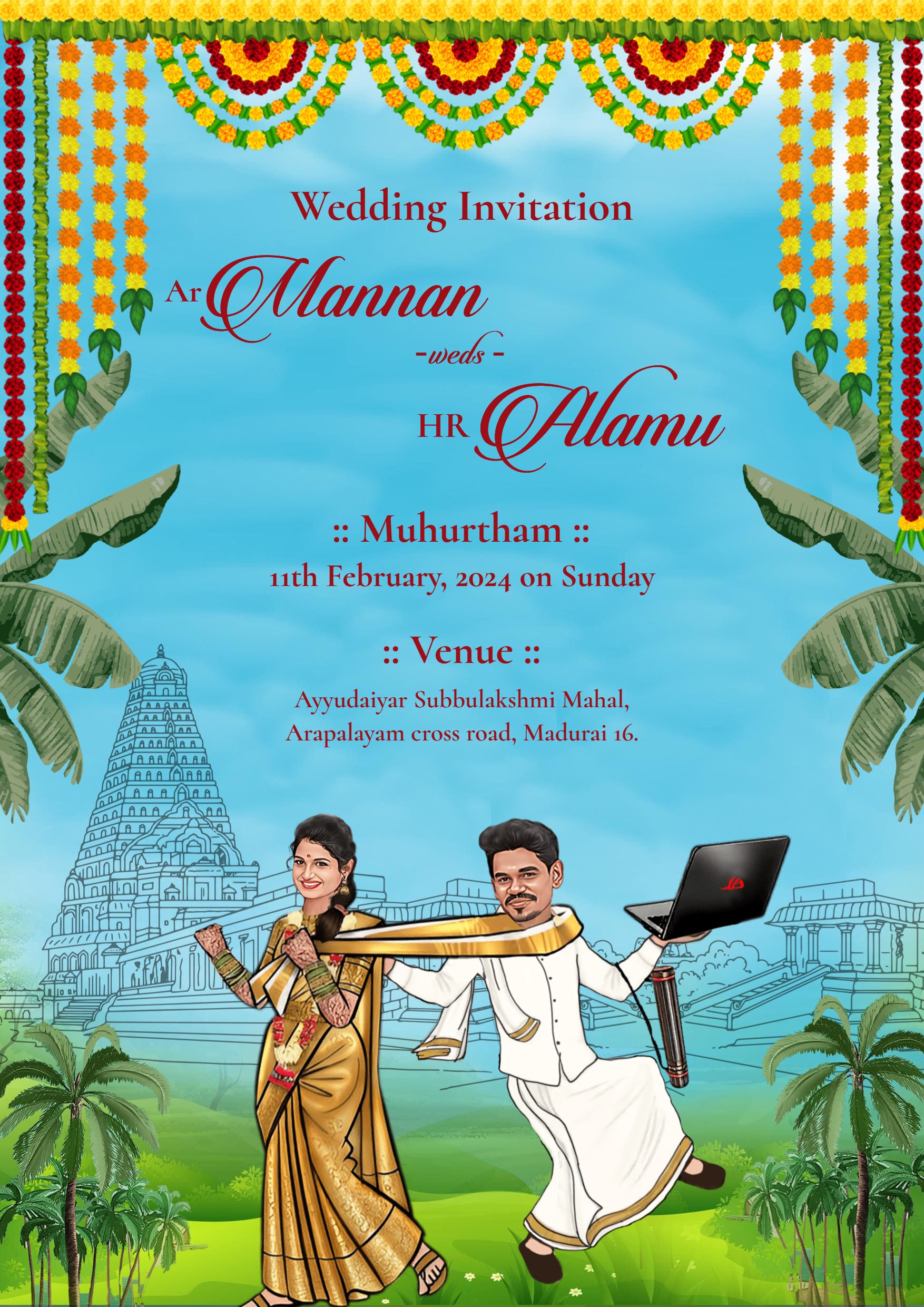 Wedding Invitation - Tamil